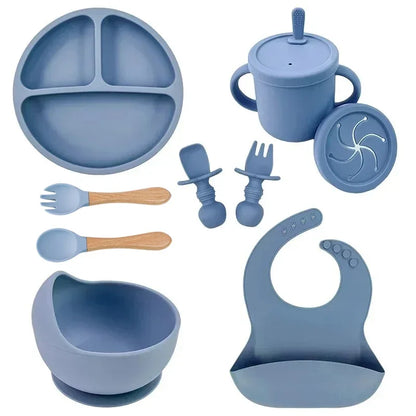 Silicone Baby Feeding Set – Bowl & Utensils