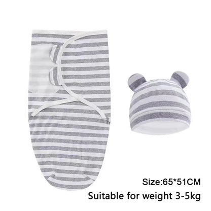 Newborn Swaddle Blanket & Hat Set