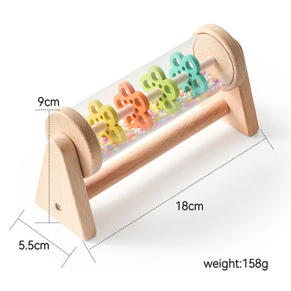 Wooden Montessori Rainmaker Rattle Toy