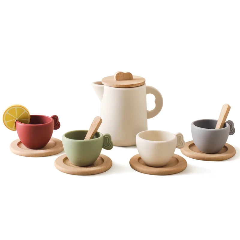 Wooden Montessori Tea Party Set