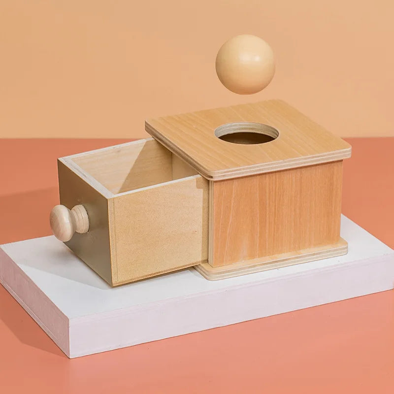 Montessori Spinning Drum Coin Box
