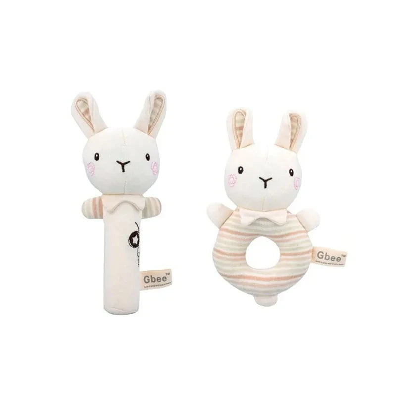 Organic Cotton Baby Rattle Toy