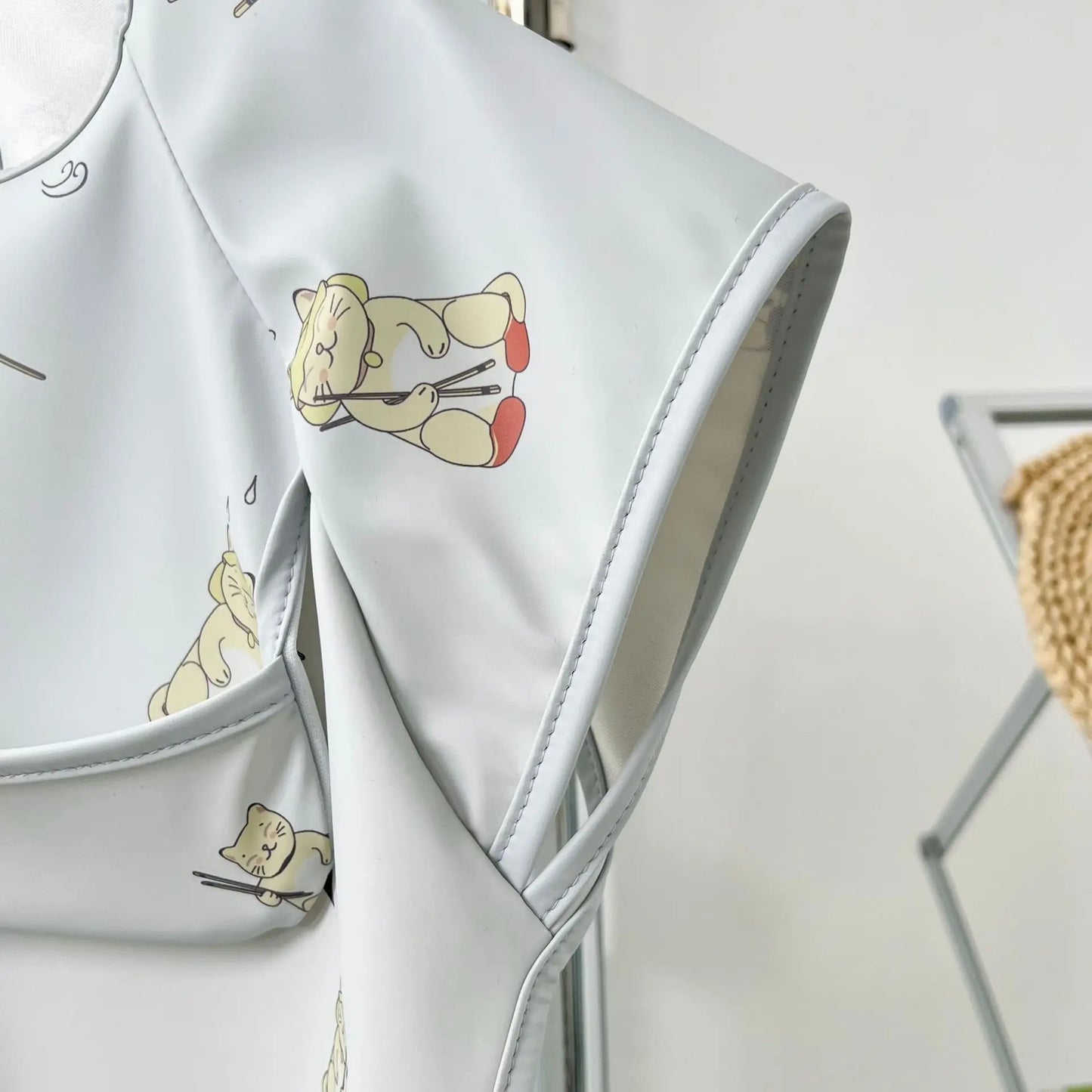 Waterproof Toddler Feeding Apron Bib (Short Sleeve)