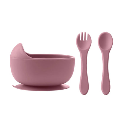 3-Pieces Silicone Feeding Set