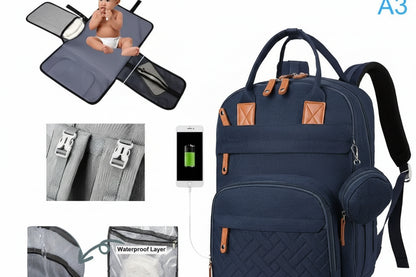 Large Capacity Diaper Backpack