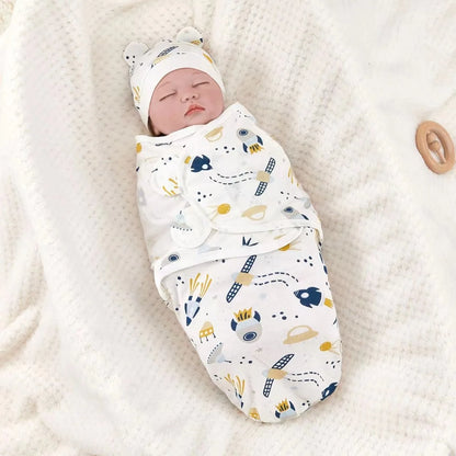 Newborn Swaddle Blanket & Hat Set