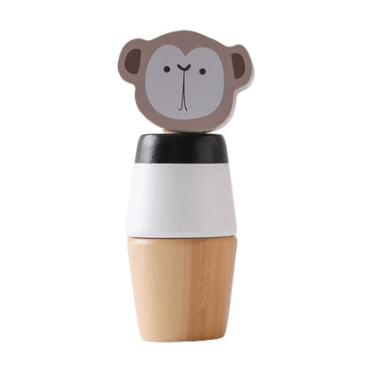 Baby Rattle Set with Silicone & Wooden Teethers
