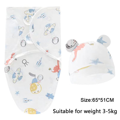 Newborn Swaddle Blanket & Hat Set