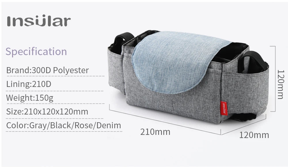 Insulated Baby Diaper Bag