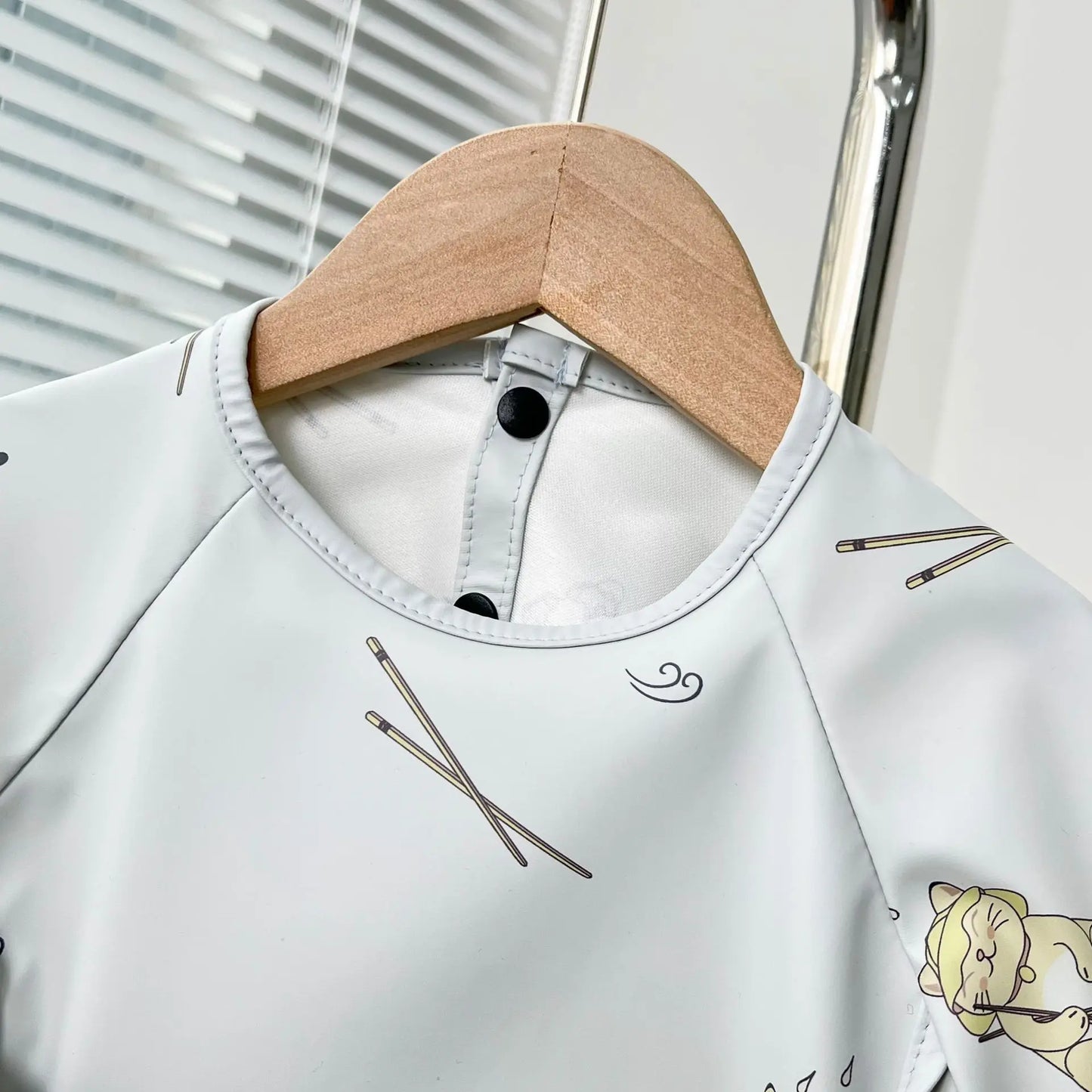 Waterproof Toddler Feeding Apron Bib (Short Sleeve)