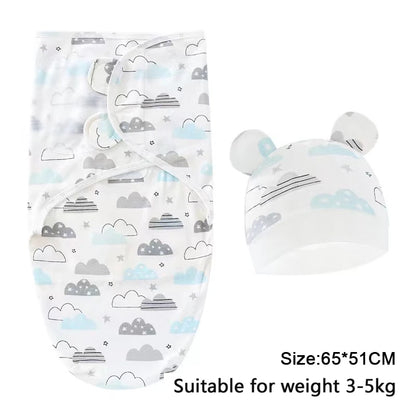 Newborn Swaddle Blanket & Hat Set