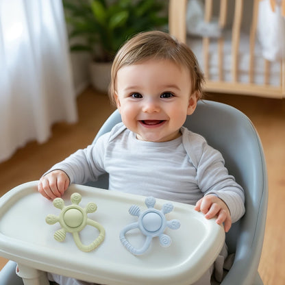 Silicone Baby Teether Rattle