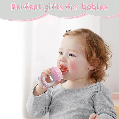 4-Piece Baby Fruit Feeder – Safe Weaning Tool