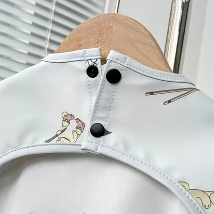 Waterproof Toddler Feeding Apron Bib (Short Sleeve)