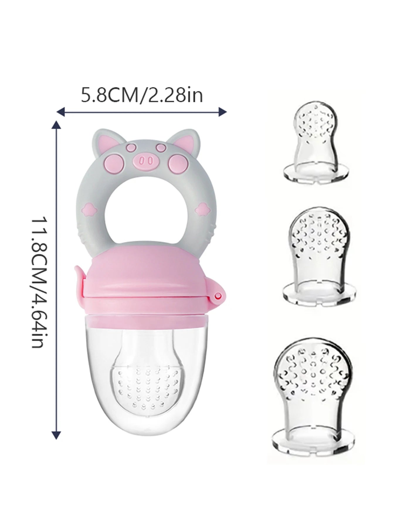4-Piece Baby Fruit Feeder – Safe Weaning Tool