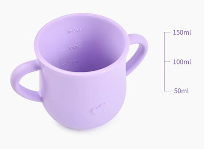 Siliconen babytrainingsbeker en snackbeker 2-in-1