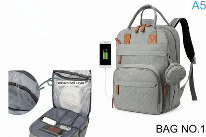 Large Capacity Diaper Backpack