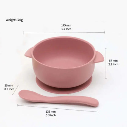 Silicone Suction Bowl Set