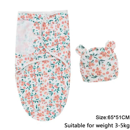 Newborn Swaddle Blanket & Hat Set