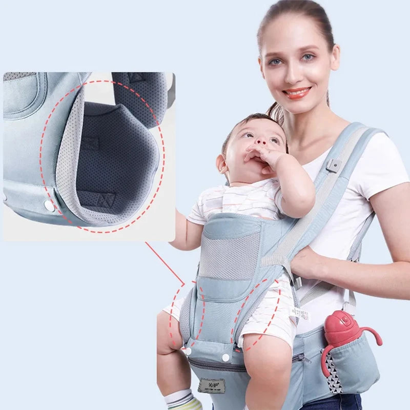 Ergonomic Baby Carrier with Kangaroo Pocket