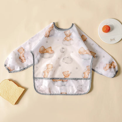 Waterproof Long Sleeve Baby Feeding Bib