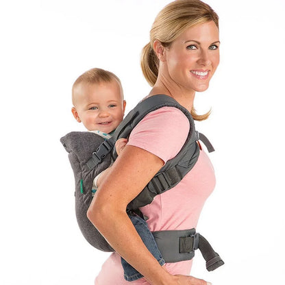 Ergonomic Baby Carrier with Hip Seat – Front and Back Carrying Support
