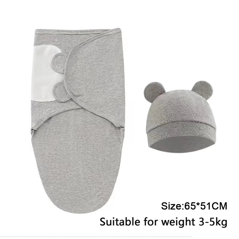 Newborn Swaddle Blanket & Hat Set