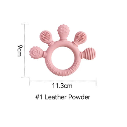 Silicone Baby Teether Rattle