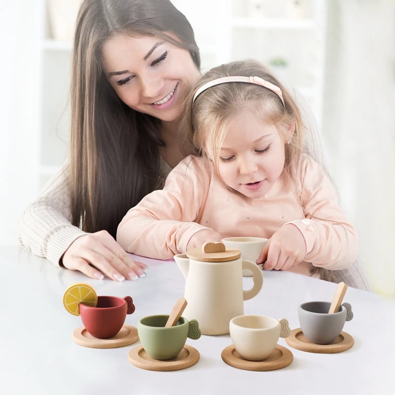 Wooden Montessori Tea Party Set