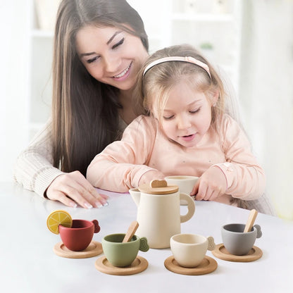 Wooden Montessori Tea Party Set