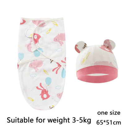 Newborn Swaddle Blanket & Hat Set