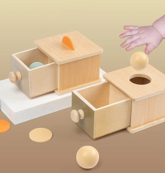 Montessori Spinning Drum Coin Box