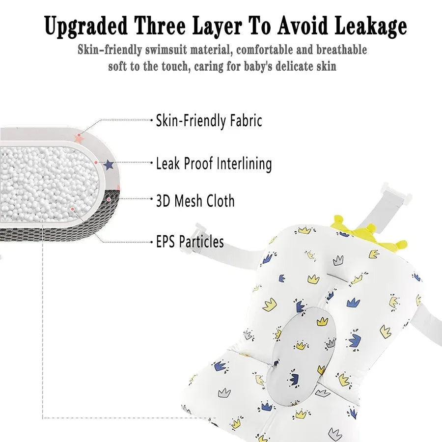 Baby Bath Float Cushion – Soft Support Bath Seat