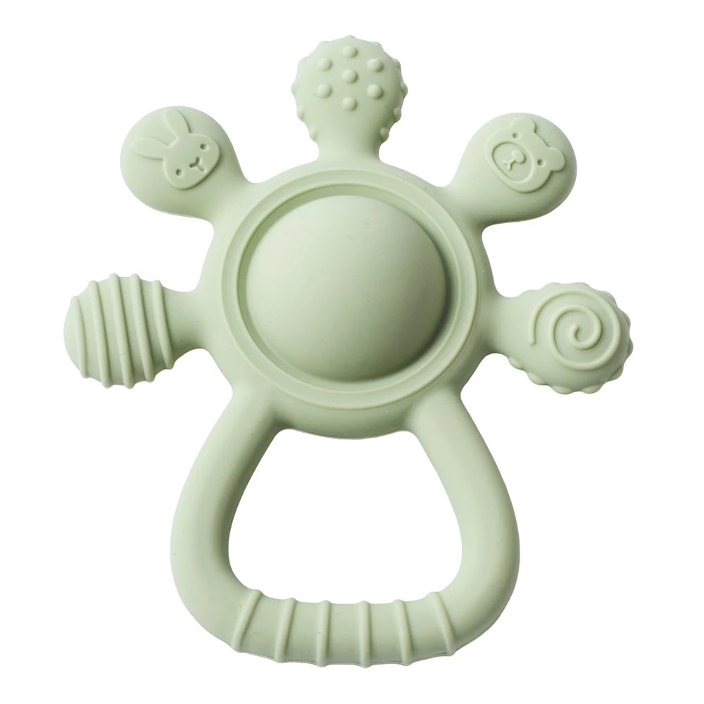 Silicone Baby Teether Rattle