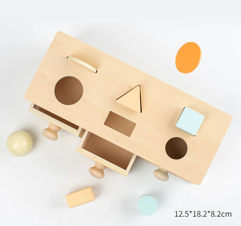 Montessori Spinning Drum Coin Box
