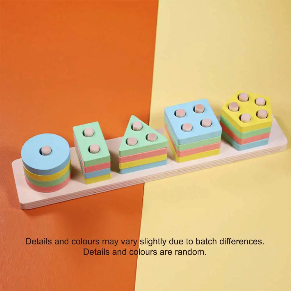 Montessori Wooden Stacking & Sorting Toy