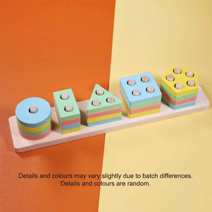 Montessori Wooden Stacking & Sorting Toy