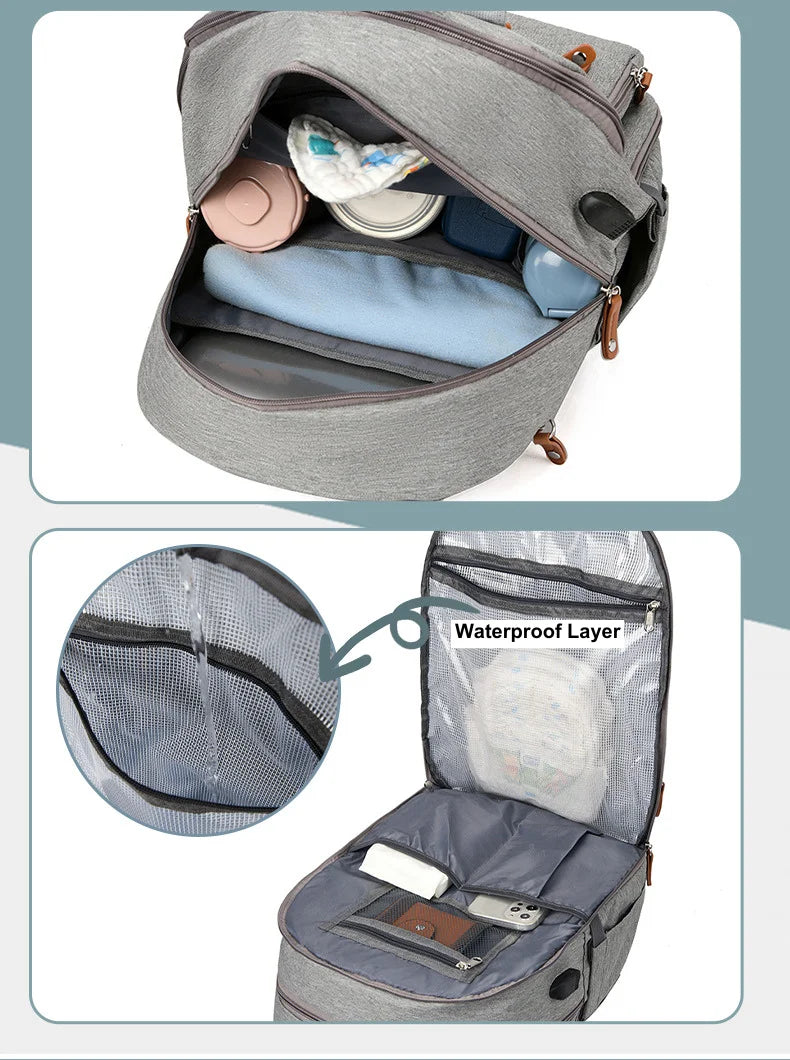 Large Capacity Diaper Backpack
