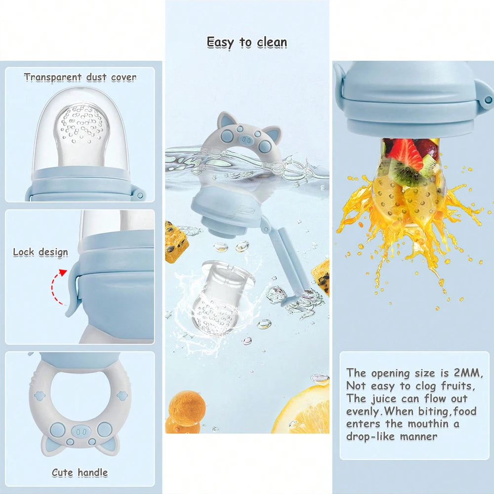 4-Piece Baby Fruit Feeder – Safe Weaning Tool