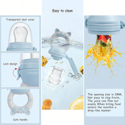 4-Piece Baby Fruit Feeder – Safe Weaning Tool