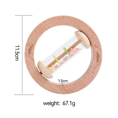 Wooden Montessori Rainmaker Rattle Toy