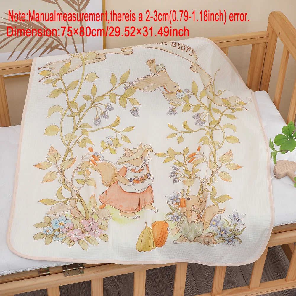 Soft Cotton Gauze Baby Blanket