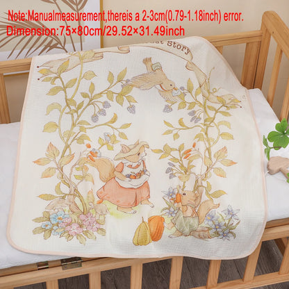 Soft Cotton Gauze Baby Blanket