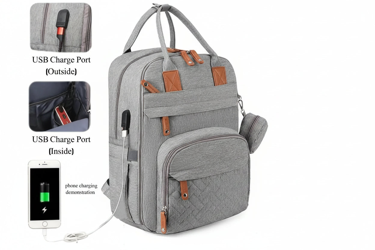 Large Capacity Diaper Backpack