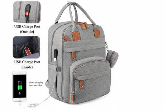 Large Capacity Diaper Backpack