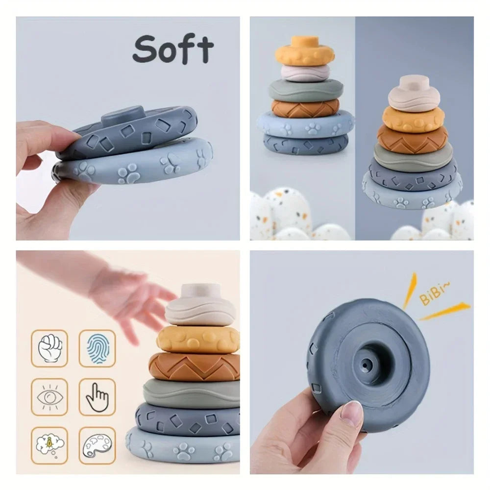 Silicone Building Blocks Montessori Toys