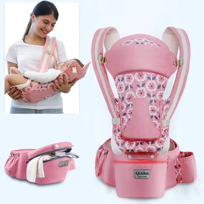 Ergonomic Baby Carrier with Kangaroo Pocket