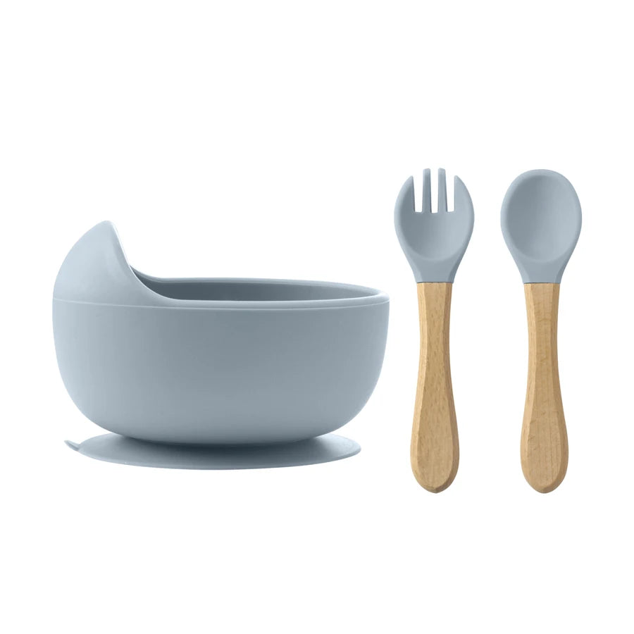3-Pieces Silicone Feeding Set