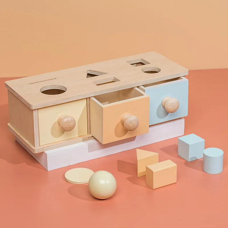 Montessori Spinning Drum Coin Box