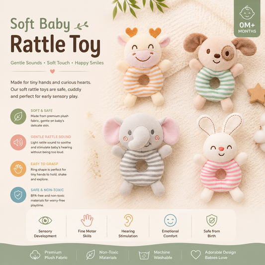 Soft Baby Rattle Toy